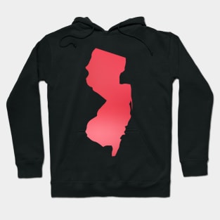 New Jersey state red Hoodie